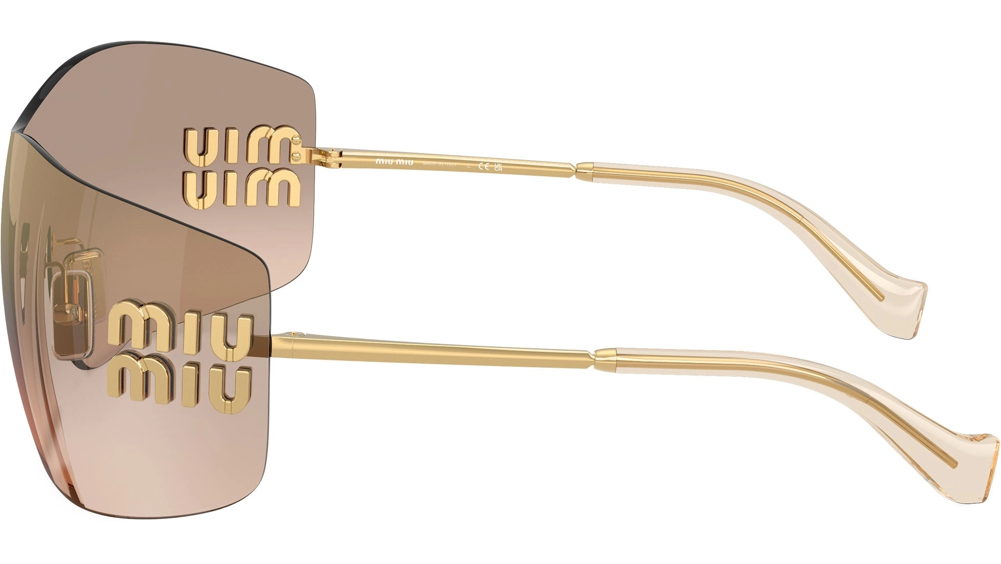 Miu Miu MU B53S (5AK20P) 75 | Kadın Kahverengi Güneş Gözlüğü 